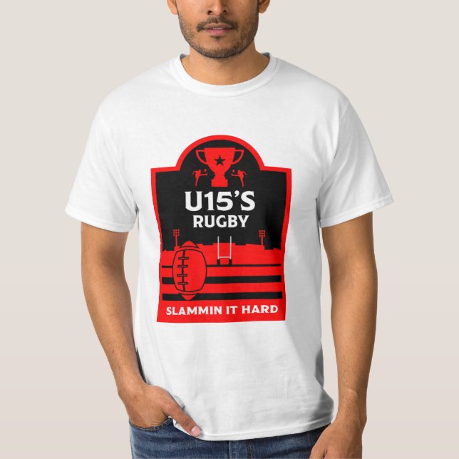 U15 Junior Rugby Players T-Shirt (Front)