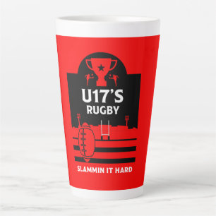 U17 Junior Rugby Players Latte Mug