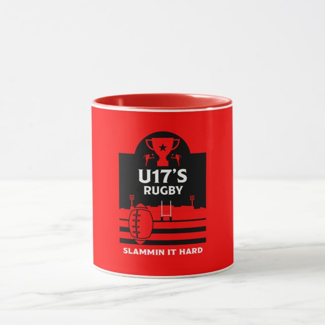 U17 Junior Rugby Players Mug (Center)