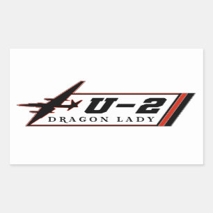 U2 Dragon Lady spy plane Rectangular Sticker