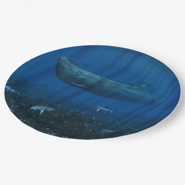 U99 Submarine Paper Plate (Angled)
