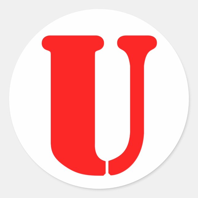 U_2 CLASSIC ROUND STICKER (Front)