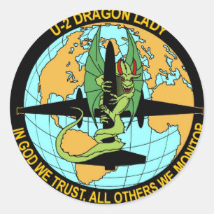 U-2 Dragon Lady Classic Round Sticker