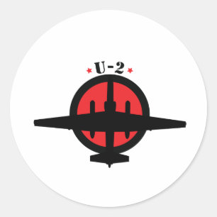 U-2 Dragonlady Classic Round Sticker