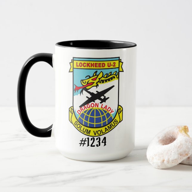 U-2 Solo Coffee Mug 15oz (With Donut)
