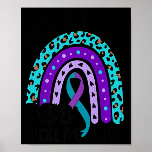 U 988 Love Heart Social Worker Suicide Prev  Poster (Front)