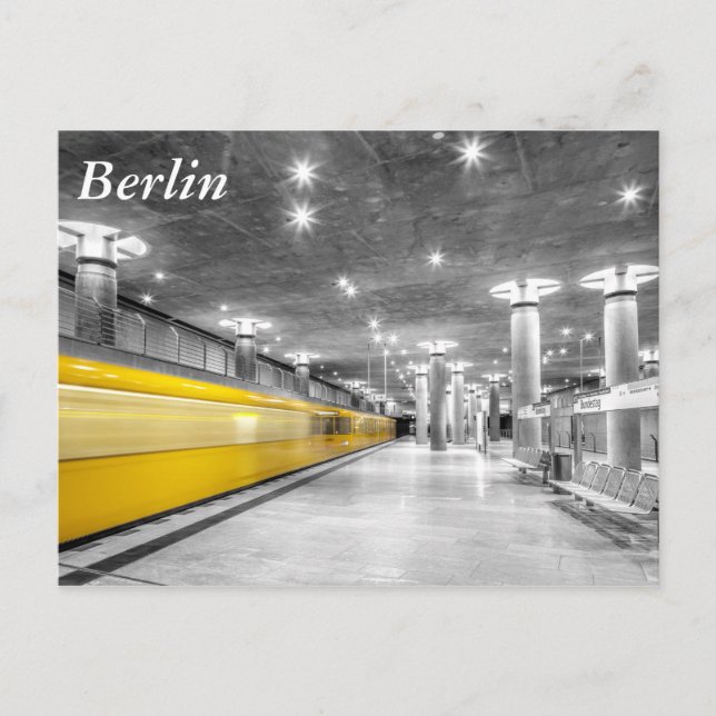 U Bahn Berlin Postcard (Front)