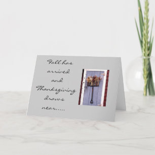 U COME TO HEART/MIND THANKSGIVING HOLIDAY CARD