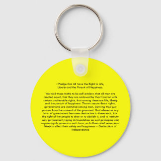 !!! U Create Declaration of Independence Key Ring