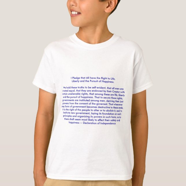!!! U Create Declaration of Independence T-Shirt (Front)