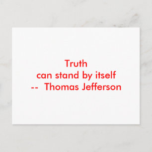 !!! U Create Truth can stand by itself Postcard