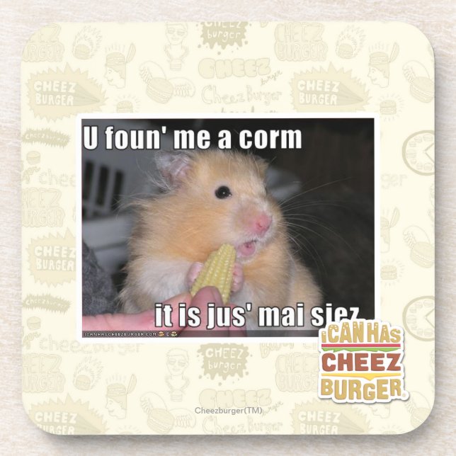 U found me a corn coaster (Front)