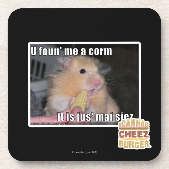 U found me a corn coaster (Front)