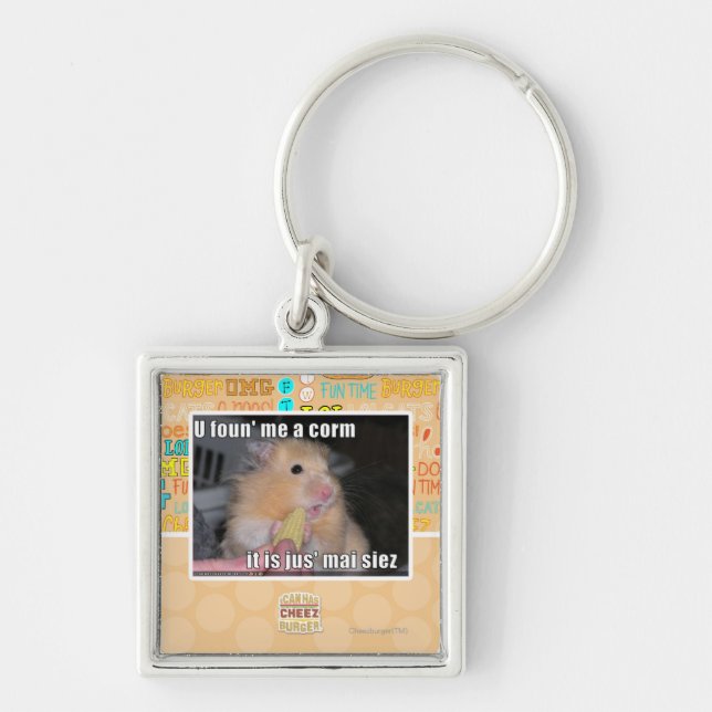 U found me a corn key ring (Front)