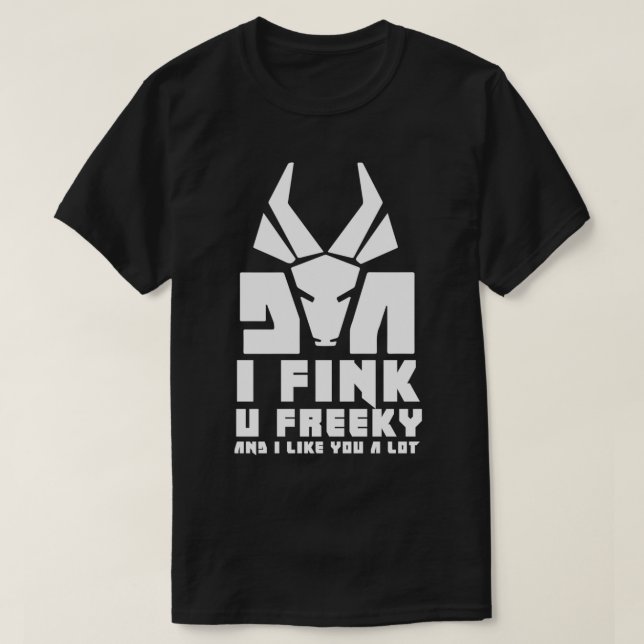 U Freeky White T-Shirt (Design Front)