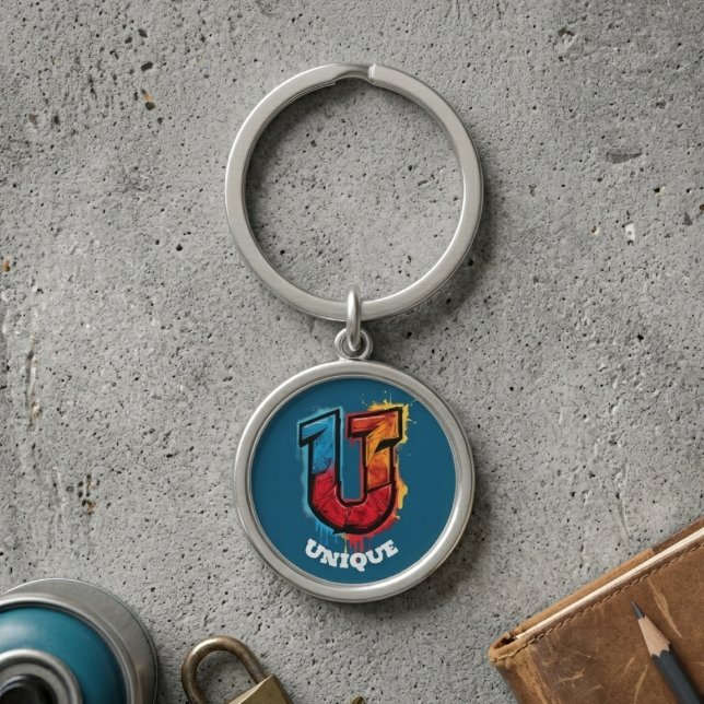 "U" Got the Look: Customisable Graffiti Monogram Key Ring (Creator Uploaded)