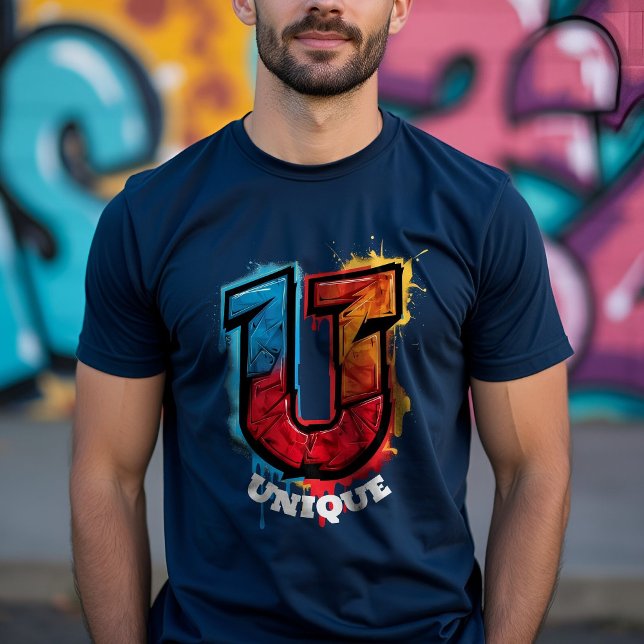 "U" Got the Look: Customisable Graffiti Monogram T-Shirt (Creator Uploaded)