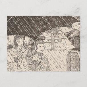 U is For Umbrella Postcard