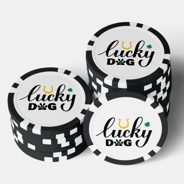 U Lucky Dog Poker Chip (Stack)