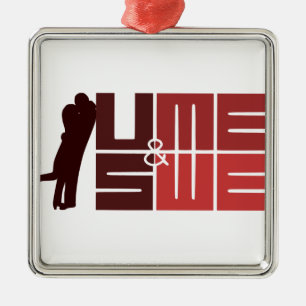 U & ME, US & WE VALENTINE'S DAY METAL TREE DECORATION