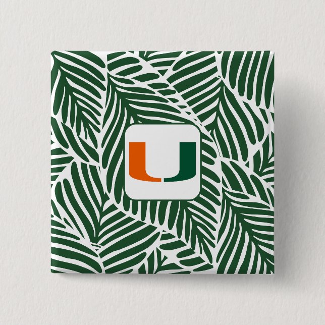 U Miami Button  (Front)