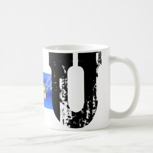 U Monogram Typographic Mug