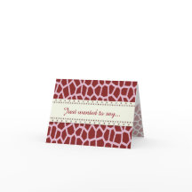 U pick Colour/ Brown Giraffe Print in Mosaic Tile