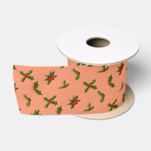 U Pick Colour/ Christmas Holiday Holly Berries Satin Ribbon