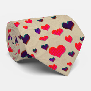 U Pick Colour/ Valentine's Day Fluttering Hearts Tie