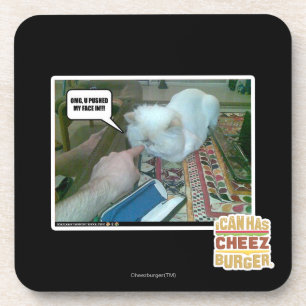 U pushed my face in! coaster