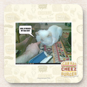 U pushed my face in! coaster