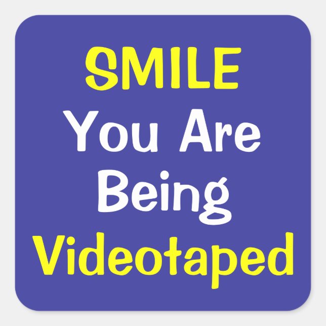 U R Being Watched! Square Sticker (Front)