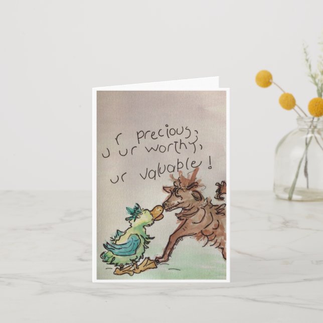 U R Precious Thank You Card (Front)