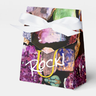 U Rock! Colourful Gemstone Favour Box Personalised