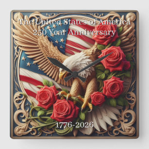 U.S.A. 250th Anniversary Wall Clock