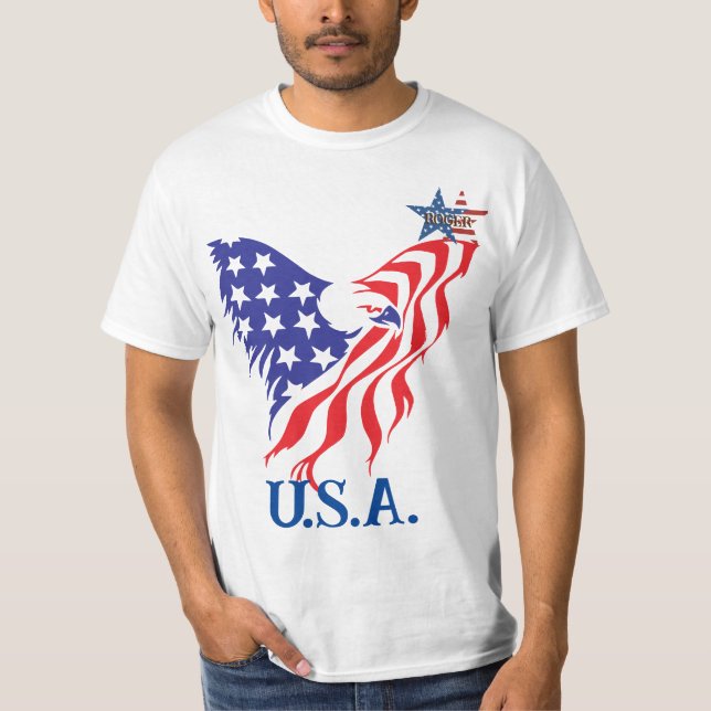 "U.S.A." American Eagle Monogram T-Shirt (Front)