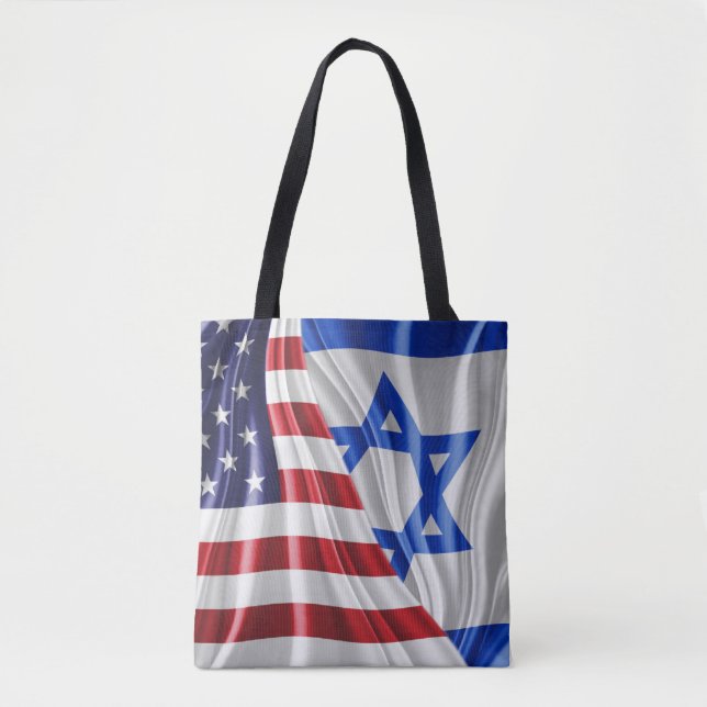 U. S. A. and ISREAL Tote Bag (Front)