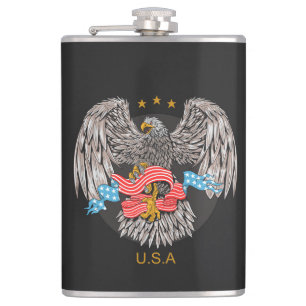 U.S.A Eagle Hip Flask
