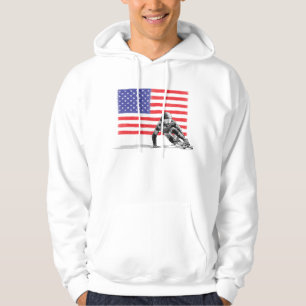 U.S.A. flag dwonhill t-shirt Hoodie