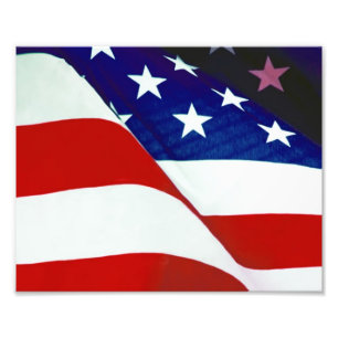 U.S.A. Flag Photo Print