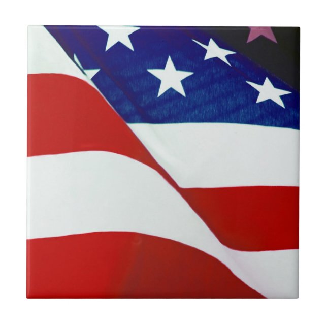 U.S.A. Flag Tile (Front)