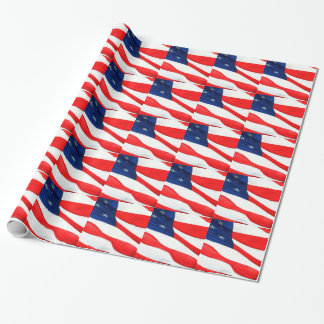 U.S.A. Flag Wrapping Paper