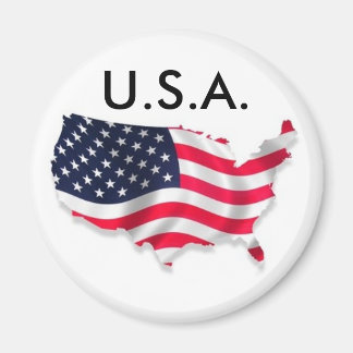 U.S.A. Fridge Magnet