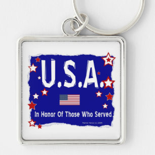 U.S.A. - In Honour of Those Who Served Key Ring