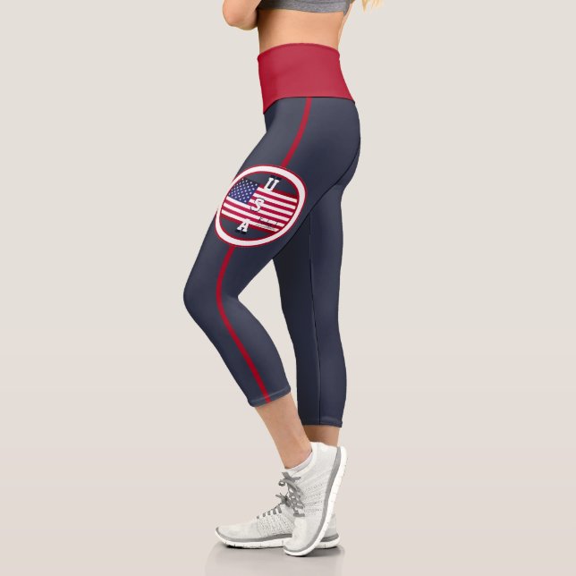 U.S.A. Kinka T Creations Capri Leggings (Left)