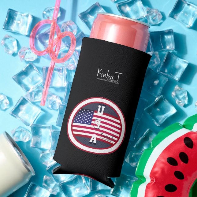 U.S.A. Kinka T Creations  Seltzer Can Cooler (In Situ Summer)