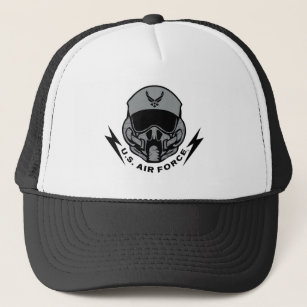 U.S. Air Force   Grey Helmet Trucker Hat