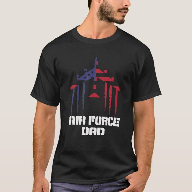 U.S AIR FORCE Proud Dad From Daughter,Son,Wife,Fri T-Shirt (Front)