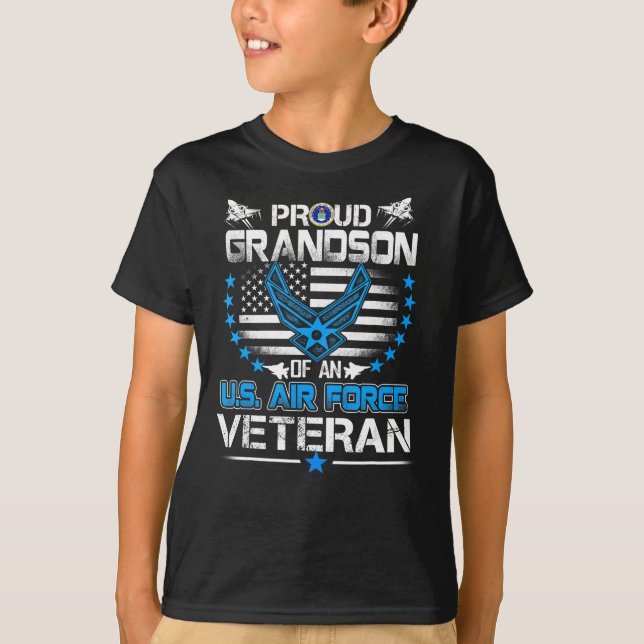  U.S. Air Force Veteran Proud Grandson Of An Air T-Shirt (Front)