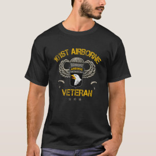 U S Army 101st Airborne Division Veteran Vintage D T-Shirt